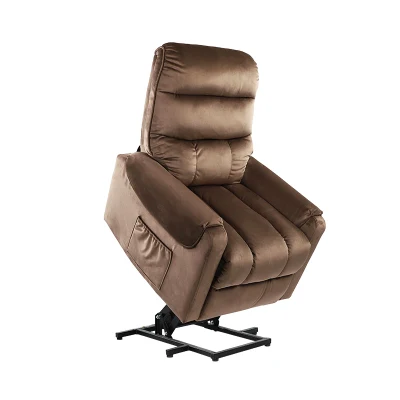 Poltrona reclinabile elettrica in flanella per divano reclinabile a dondolo regolabile per anziani